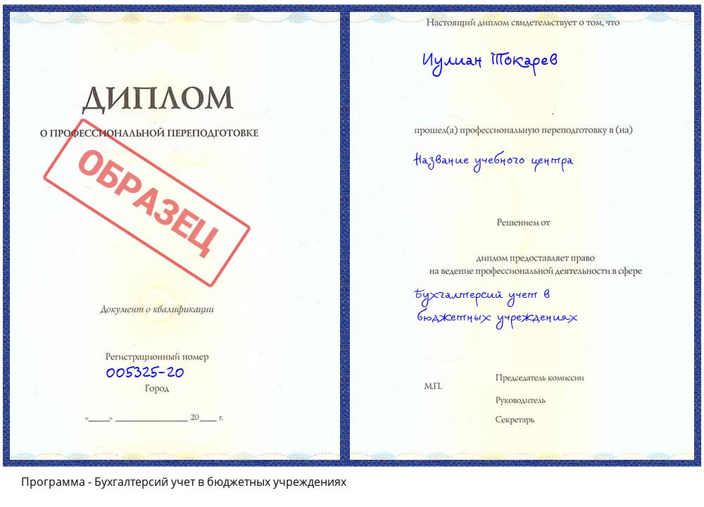 Бухгалтерсий учет в бюджетных учреждениях Чапаевск