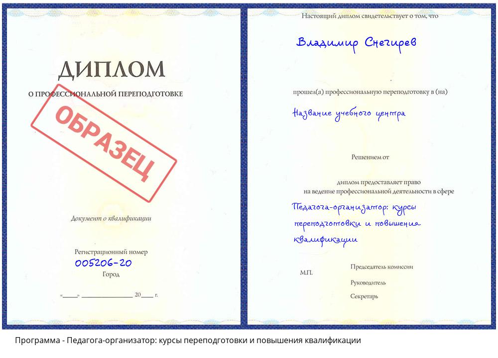 Педагога-организатор: курсы переподготовки и повышения квалификации Чапаевск